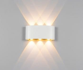 Đèn Led gắn tường trang trí thân màu trắng Asia DTUT-02