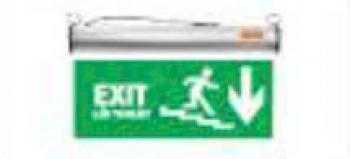 Đèn chỉ dẫn EXIT hướng đi xuống cầu thang Asia M-ECX-01