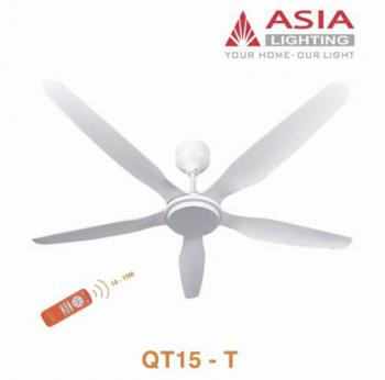 Quạt trần 5 cánh trắng sang trọng Asia QT15-T