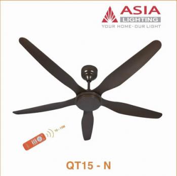 Quạt trần 5 cánh nâu cà phê Asia QT15-N