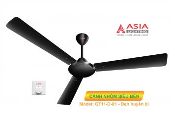 Quạt trần 3 đen huyền bí Asia QT11-D-01