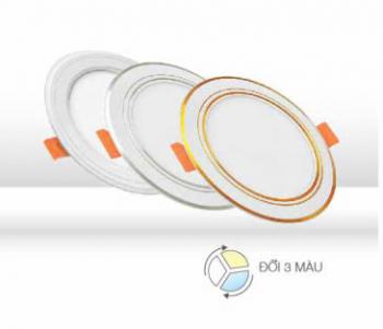 Đèn LED Panel Âm Trần điện quang DQ PN04 110mm 9W DM đổi màu 