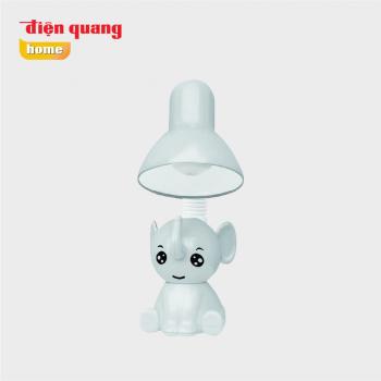 Đèn bàn trẻ em hình con voi màu xám Điện Quang ĐQ DKL18 GR B