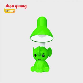 Đèn bàn trẻ em hình con voi màu xanh lá Điện Quang ĐQ DKL18 GB