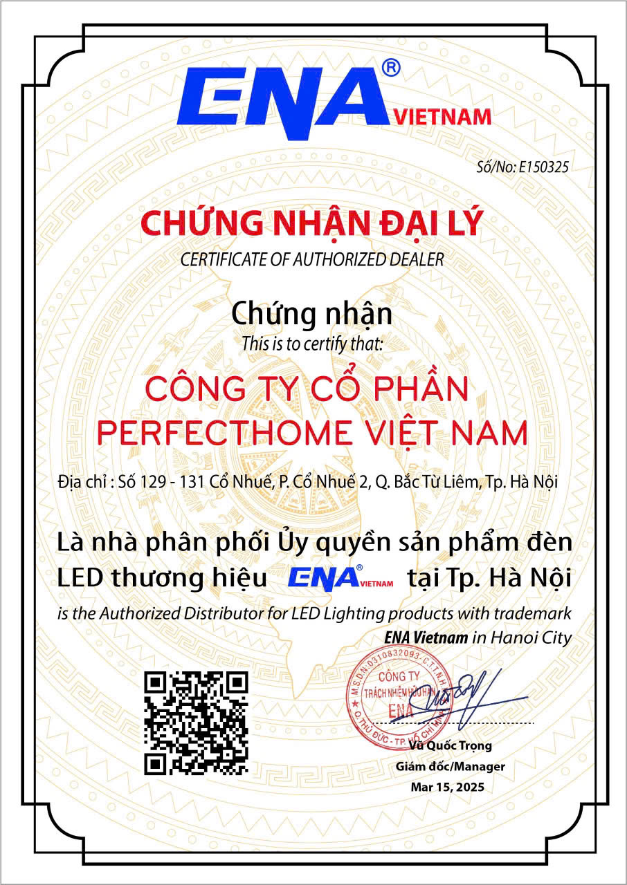 Perfecthome Đại lý chính hãng ENA Lighting tại thị trường Việt Nam!