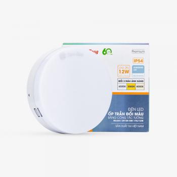 Đèn ốp trần Rạng Đông LN12N ĐM 300x300/24W, Đổi màu, Tràn viền, Tròn/Vuông