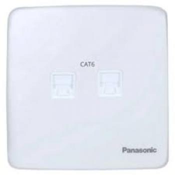 Bộ 2 ổ cắm data CAT6 Panasonic WMT432-VN- Màu trắng