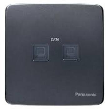 Bộ 2 ổ cắm data CAT6 Panasonic  WMT432MYH-VN - Màu xám ánh kim