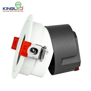 Đèn âm trần KingLED DA-DLRO-12SS-T85-V/TT/T,12W, lỗ khoét 75mm