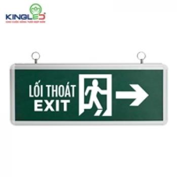 ĐÈN EXIT CHỈ HƯỚNG KINGLED EX-3-2M-P ,3W, kích thước 355*143*23