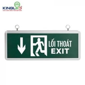 ĐÈN EXIT CHỈ HƯỚNG KINGLED EX-3-2M-X ,3W, kích thước 355*143*23