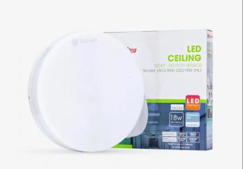 Đèn ốp trần cảm biến Rạng Đông LN12.RAD 220/18W - Tròn