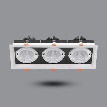 Đèn downlight Paragon âm trần OLT315L45 45W, kích thước 370x135mm, khoét lỗ 345x115mm, ánh sáng 3000/4200/6500K, 100-240V, pf≥0.9, 50000giờ, CRI≥90