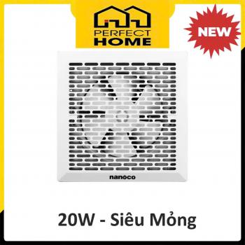 Quạt hút gắn tường Nanoco NMV2023, 20W, 20*20cm