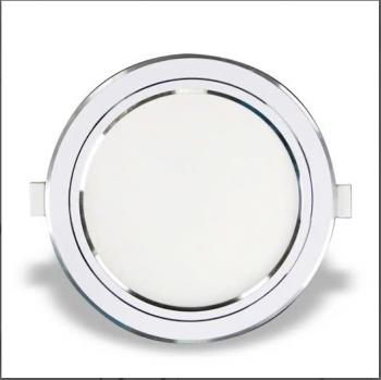 Đèn LED downlight âm trần viền bạc 7W sáng trắng Nanoco NSD076S90