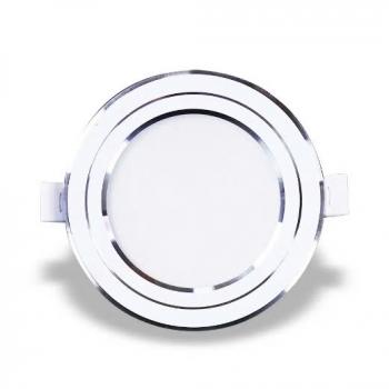 Đèn LED downlight âm trần viền bạc 9W sáng trắng Nanoco NDL096S90