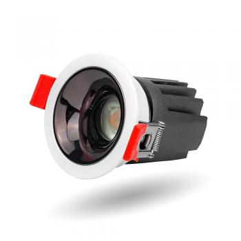 Đèn âm trần chiếu điểm Kìngled DLRA-12BR-T103; 12W, Khoét Ø90mm; Chóa: Trắng Tím