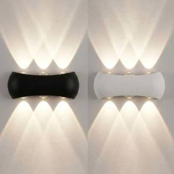 Đèn gắn tường Kingled LWA8032-6-BK; 12W; D20.5 * R7.4 * C4.6cm; 3000K