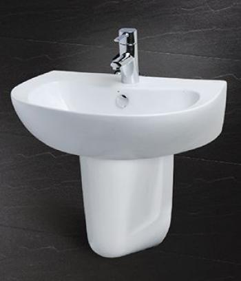 Chậu LAVABO CAESAR VÀ CHÂN TREO L2155+P2441