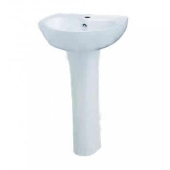 Chậu Rửa Mặt Lavabo Caesar Chân Dài L2150/P2445