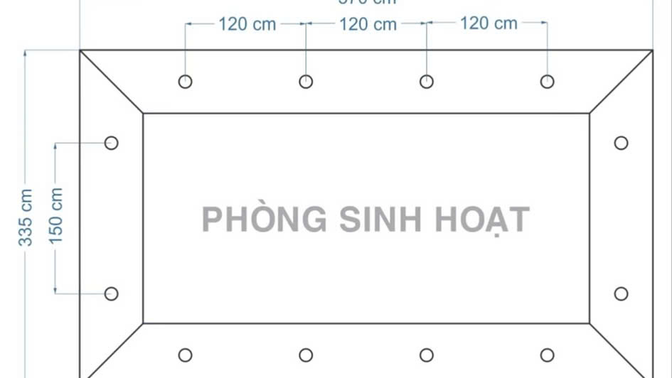 Hướng dẫn cách bố trí Đèn LED âm trần tiết kiệm không gian Hướng dẫn cách bố trí Đèn LED âm trần tiết kiệm không gian