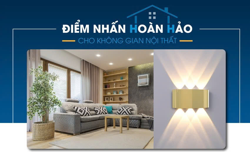 Đèn LED gắn tường - Bí quyết nâng tầm không gian sống năm 2024
Đèn LED gắn tường - Bí quyết nâng tầm không gian sống năm 2024