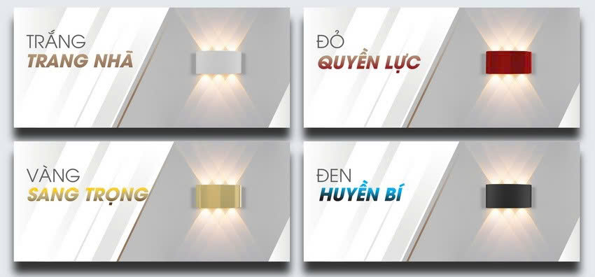 Đèn LED gắn tường - Bí quyết nâng tầm không gian sống năm 2024
Đèn LED gắn tường - Bí quyết nâng tầm không gian sống năm 2024
