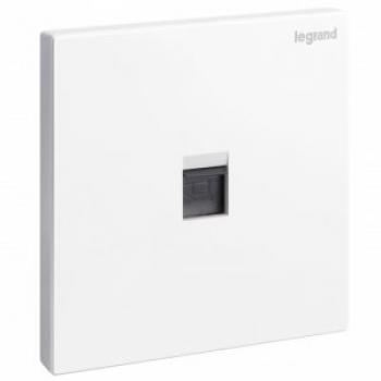 Ổ cắm điện thoại đơn RJ11 màu White Legrand Galion 282445