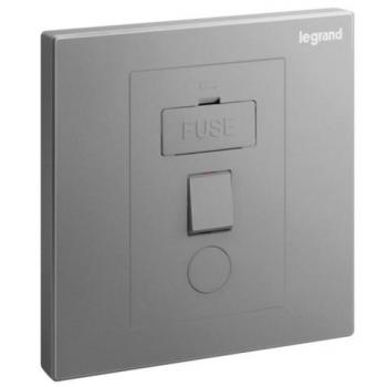 Matt Black1G 13A FUSED SPUR UNIT WITH SWITCH Legrand Galion 282451-C