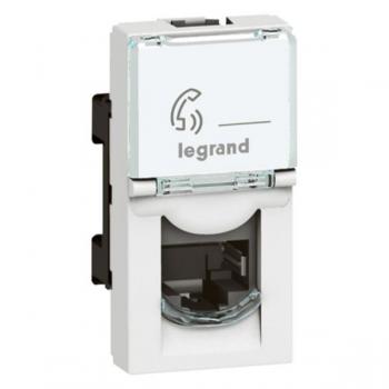 Ổ cắm điện thoại RJ11, 1 mô-đun Legrand Arteor 572300