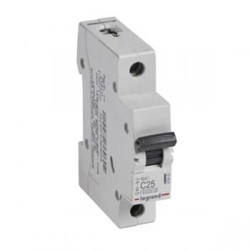 MCB 1P-230V/400 V 25A 6kA Legrand RX3 419842