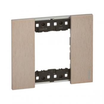 LNOW - coverplate 2P Steel Legrand Living Now BT-KA4802ZM