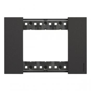 LNOW - coverplate 3P Black Legrand Living Now BT-KA4803KG