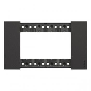 LNOW - coverplate 4P Black Legrand Living Now BT-KA4804KG