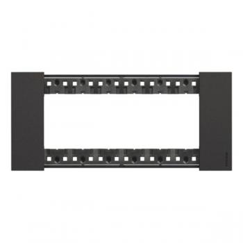 LNOW - coverplate 6P Black Legrand Living Now BT-KA4806KG