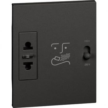 Shaver socket 3m black Legrand Living Now BT-KG4177