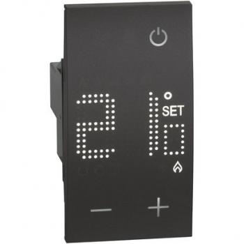 Thermostat with display 2m black Legrand Living Now BT-KG4441