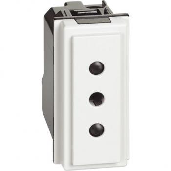 Socket 2P+T 10A 250V white Legrand Living Now BT-KW4113