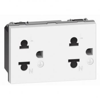 L.NOW - presa duplex uni 2P+T 16A bianco Legrand Living Now BT-KW4185