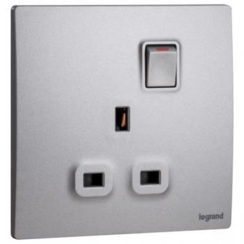 1G BS 13A SP SWITCHED SOCKET  Legrand Mallia Senses 281111DS