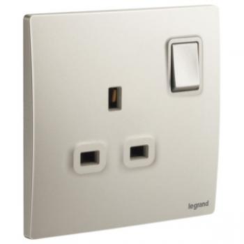 1G BS 13A DP SWITCHED SOCKET Legrand Mallia Senses 281116CH