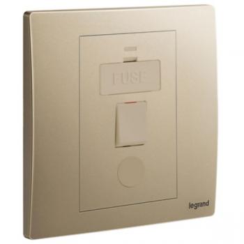 13A SWITCHED FCU +CORD OUTLET  Legrand Mallia Senses 281141DB