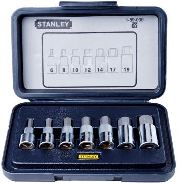 Bộ khẩu Stanley 89-099 Hệ 1/2' 6 cạnh gồm 7 chiếc ( khẩu + đầu bít )( 6,8,10,12,14,17,19mm ) 