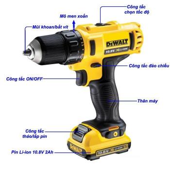 Máy khoan vặn vít pin Dewalt DCD710D2-B1