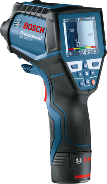 Máy đo nhiệt độ và độ ẩm laser Bosch GIS 1000 C Đo tới 1.000 độ, 5 mét