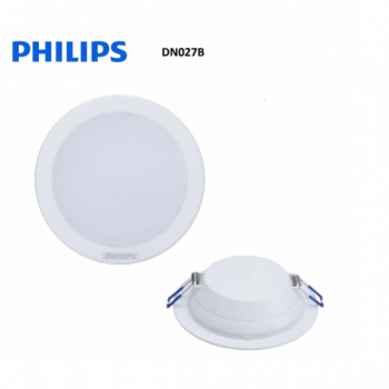 Đèn LED Downlight DN027B Tròn  philips Led7W,D100, lỗ cắt 100-105mm-Trắng