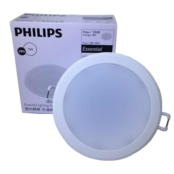 Đèn LED Downlight philips 59202 7W 600lm, lỗ cắt 105mm-Trung Tính