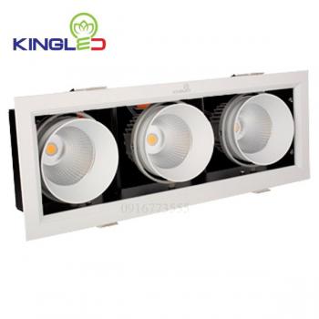 Đèn led downlight Kingled GL-3*10-V334-TT 3*10w, AS Trắng/TT/Vàng (10C/1T) AS: 3000K/4000K/6000K