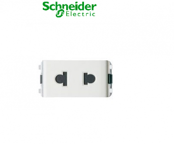 Ổ cắm đơn 2 chấu 3426USM_G19 có màn che Clipsal Schneider