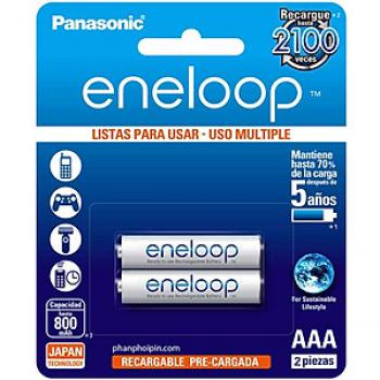 Pin sạc Eneloop AAA BK-4MCCE/2BV 800mah Vỉ 2 viên